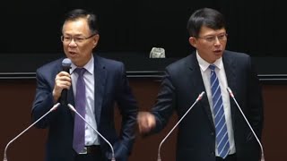 黃國昌 張啟楷 強攻經濟委員會這案子 你看對面的大官快講不出話來了...