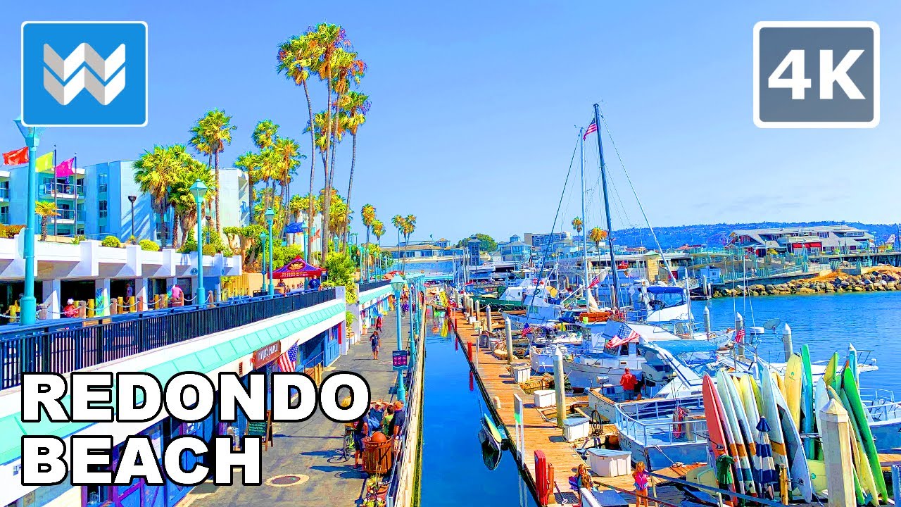 4k] Redondo Beach Pier in South Bay Los Angeles, California USA