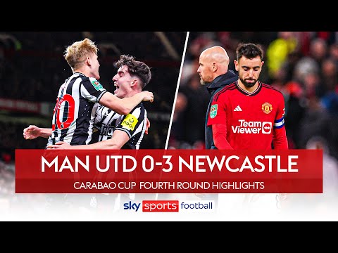 Holders Man Utd KNOCKED OUT! ❌ | Man Utd 0-3 Newcastle | Carabao Cup Highlights