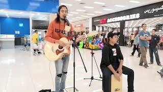 Cinta Pantai Merdeka  Jinbara busking Cover By Aqsara