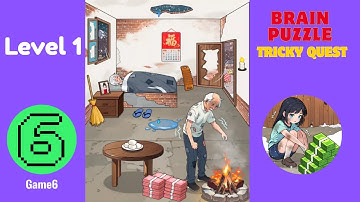 Brain Puzzle: Tricky Quest Level 1 Solution Walkthrough