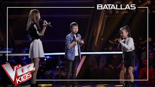 Luna Di Maio, Jesús y Cahaya cantan 'Amor amor de mis amores' | Batallas | La Voz Kids Antena 3 2021