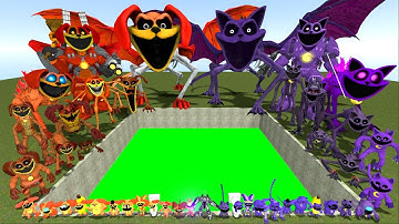 Destroy All Mecha Titan Smiling Critters Poppy Playtime Chapter 3 Army in BIG HOLE TOXIC Garry