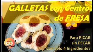 4 INGREDIENTES Galletas con centro de FRESAS