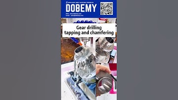 High-precision auto #CNC drilling and chamfering of gears