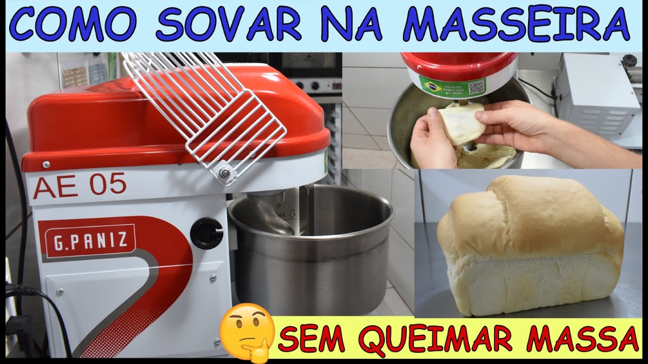 COMO USAR CORRETAMENTE SUA AMASSADEIRA GPANIZ AES05 -DAR PONTO SEM QUEIMAR A MASSA- PADARIA SAUDÁVEL