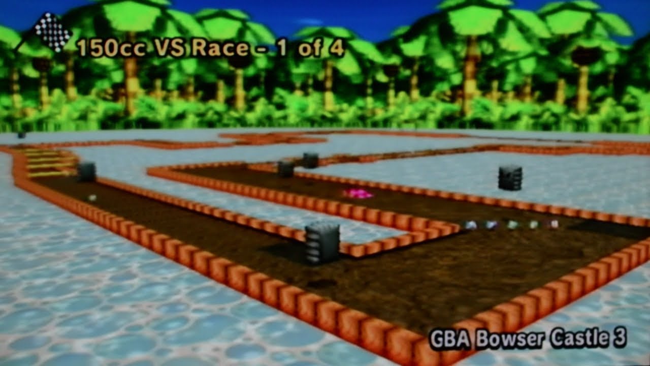 Funky's Lagoon (GBA Bowser Castle 3 Texture) - Custom Mario Kart