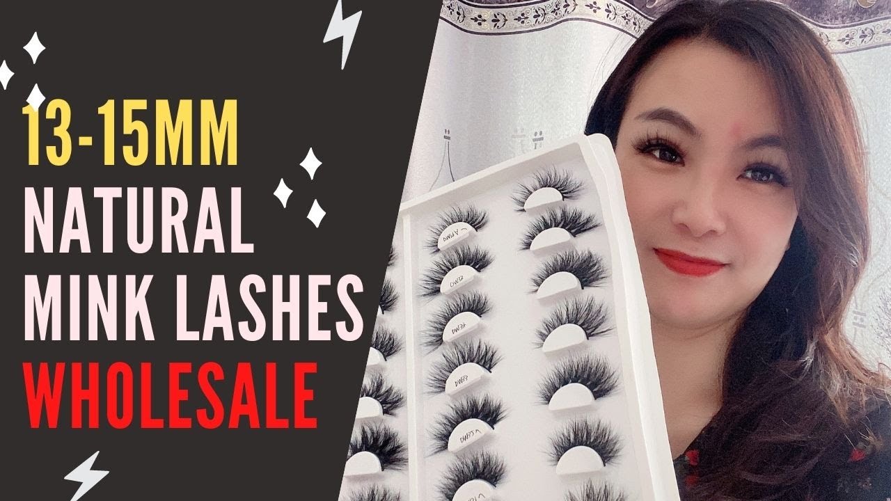 13-15mm 3D Mink Strip Lashes Video| Custom Individual Affordable Milanda Lashes Manufacturer China