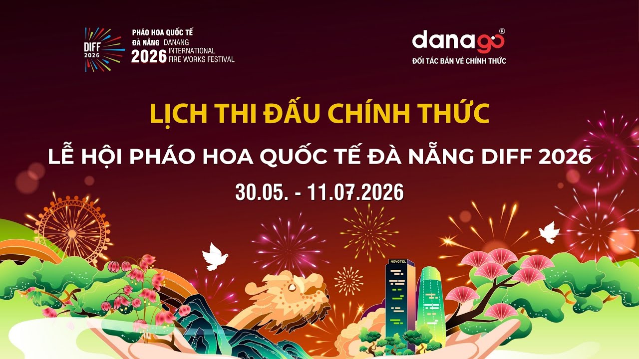 Lịch thi đấu Pháo hoa Đà Nẵng 2026 chính thức