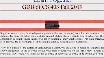 GDB of CS 403 2020