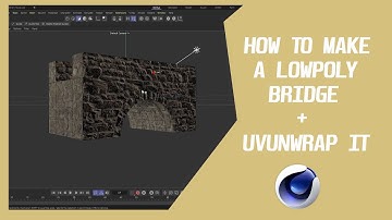 How To Create A LowPoly Bridge Asset For Games Cinema 4D Tutorial