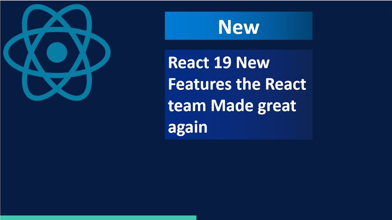 React 19 New Features the React team Made great again - YouTube