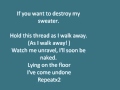 The Sweater Song Weezer with lyrics
