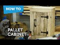 How to make a pallet cabinet with a door