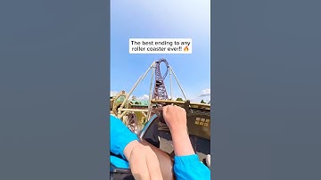 This has to be the best ending to a roller coaster ever! 😍