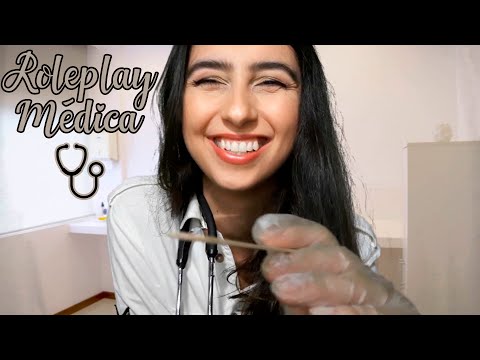 ASMR Médica te examinando 👩‍⚕️ | Português | Blue Yeti