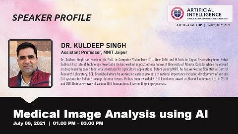 Medical Image Analysis using AI - ATAL FDP at MBM