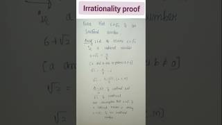 #math #mathshorts #maths #irrationalnumberproof #irrationalnumbers #realnumbers #class10threalnumber