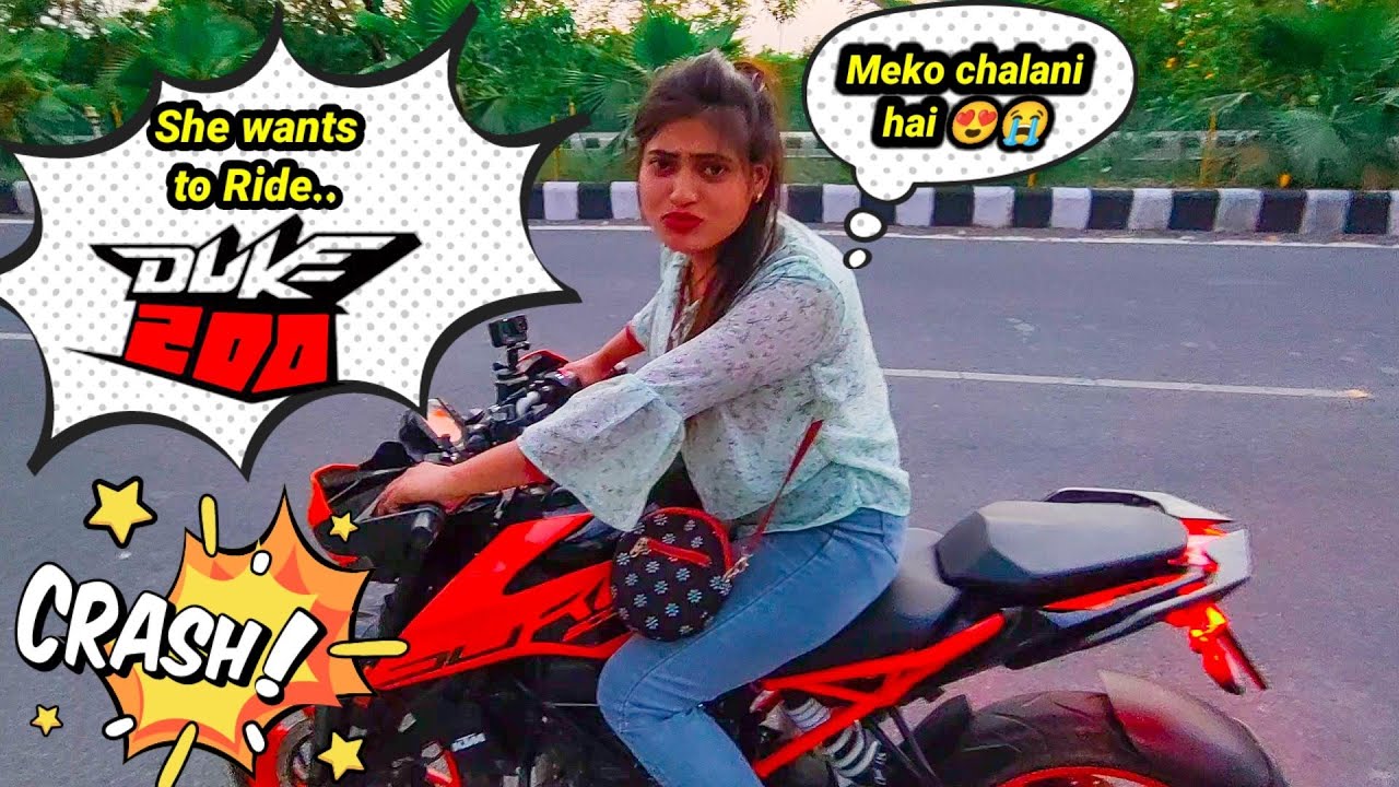 She Wants To Ride My Duke 200 🥵😂 ️ | Bhagwan Bacha Lena 🙏 - YouTube