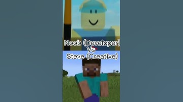 Noob (Developer) vs Steve (Creative) Roblox Minecraft FINAL