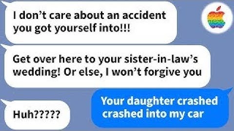 【Apple】 My sister-in-law crashed into me with her car and ran ... [Compilation]