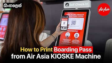 How To Print Boarding Pass Air Asia at Kiosk | Air Asia | Boarding Pass.