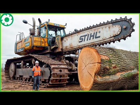 Shock! Most Dangerous Big Chainsaw Cutting Machines | Biggest Heavy Machinery Machines - The Engine