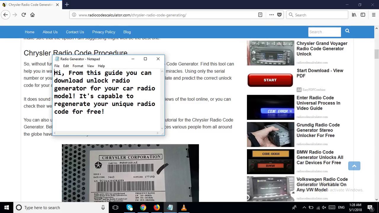 unlock bmw radio code generator