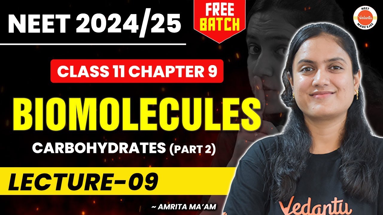 BIOMOLECULES Class 11 Biology (Lecture 9) Carbohydrates (Part 2
