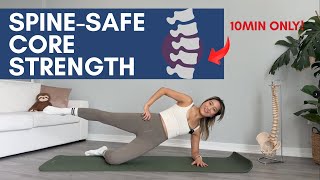 10 min Gentle Core Strength (Spine-friendly) Pilates Workout