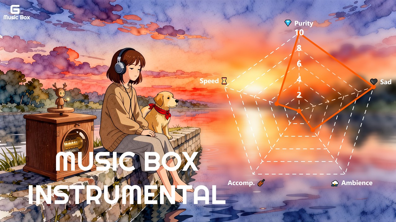 K-Drama Style Music Box 🎻 Sad & Emotional Melody for Study, Spa, Cafe & Deep Sleep