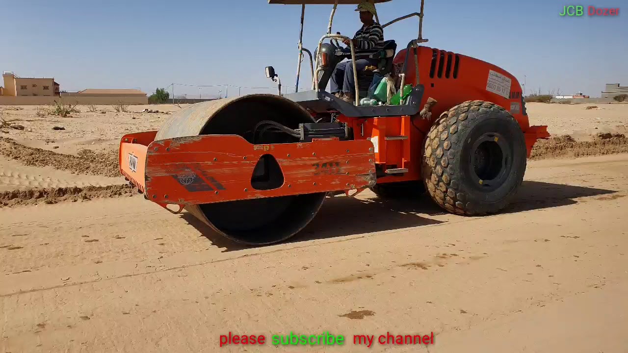 Road Roller Amazing Working On New Road Construction Road
