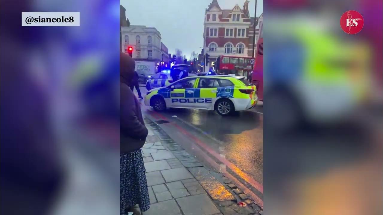 Clapham shooting: Gunman at large after shots fired from moped in police pursuit