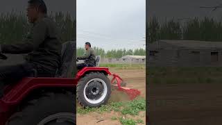 Single-Cylinder Small Four-Wheeled Tractor with 3-Point Linkage #RuralAffairs #AgriculturalMachiner