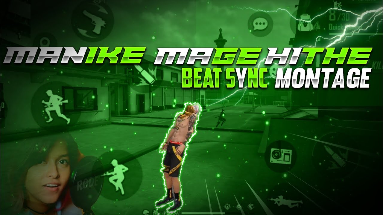 Manike Mage Hithe || Free Fire Beat Sync Montage By Dynamite Gamerz || Beat Sync Montage Free Fire