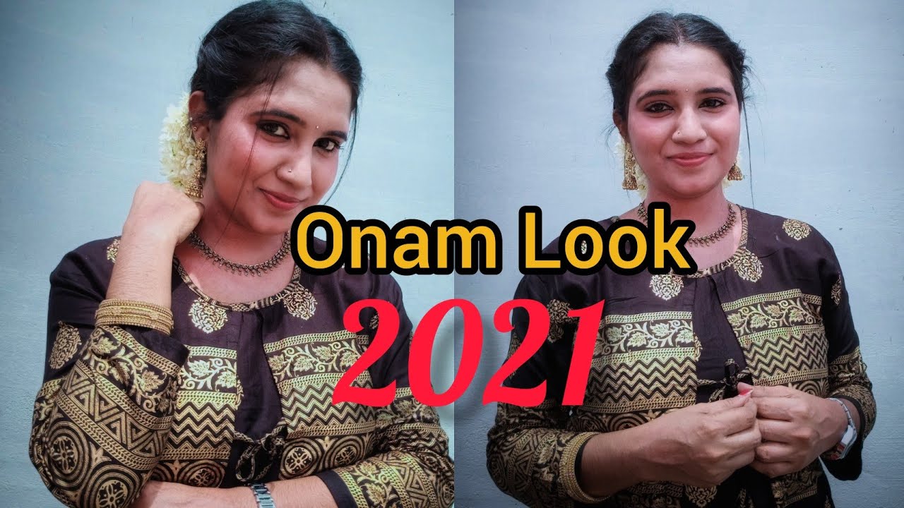 🌼Onam🌼Makeup Look Onam 2021 Malayalam Makeup Look Onampononam Tips at Fingertips