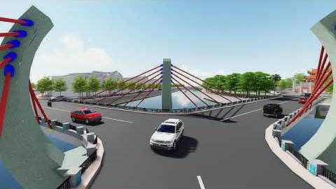 INFRAWORKS - Phương án cầu dây văng chữ Y