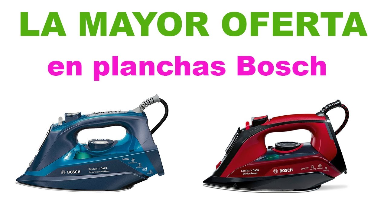 Plancha bosch | La mayor oferta en planchas bosch - YouTube