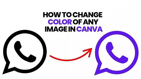 How to change color of any image in Canva 