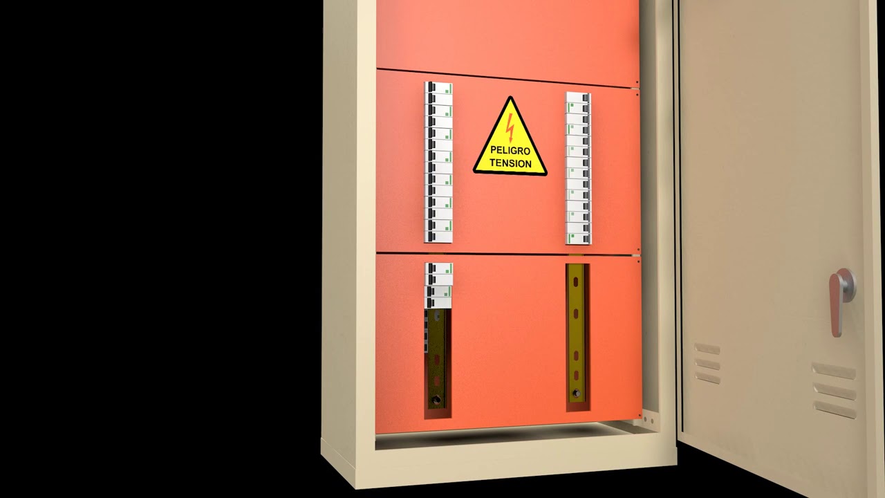 Electric panel 3D animation - YouTube