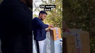 GNC monthly stack unboxing. Use code - DEEPGNC6 to get extra of on all GNC products #trendingshorts
