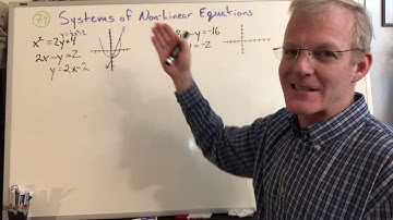 Trigonometry #16a Systems of Non-Linear Equations 03 24 20