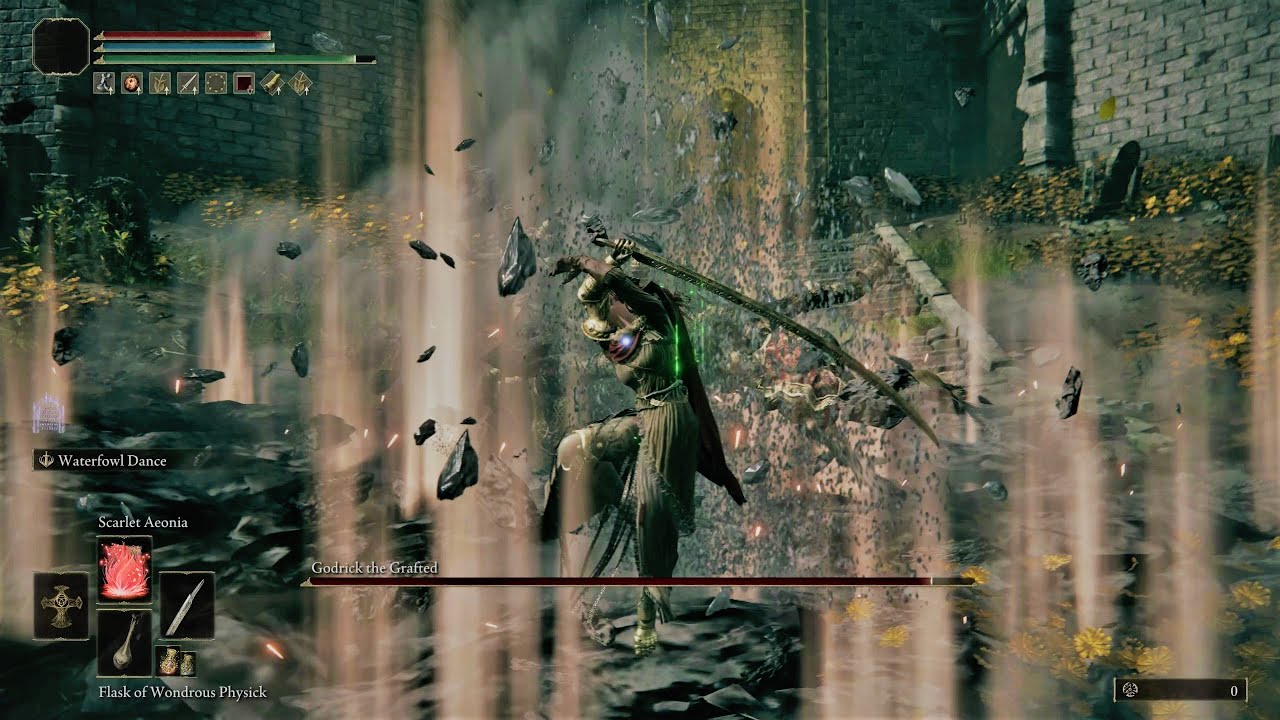 Elden Ring - Malenia VS Godrick (ft. Waterfowl Dance & Scarlet Aeonia) [Solo, No Hit, NG+]