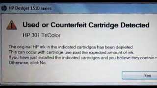Bypass COUNTERFEIT Printer Cartridge Error Box | Avoid HP Print Cartridge Ink Scam Bypass COUNTERFEIT Printer Cartridge Error Box | Avoid HP Print Cartridge Ink Scam