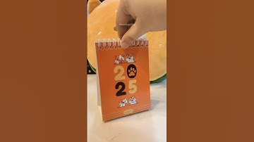 Watch how I created this cute desktop calendar!#2025 #calendar #cute #printing #craft #diy