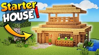 Minecraft: Easy Starter House Tutorial - How to Build a House in Minecraft