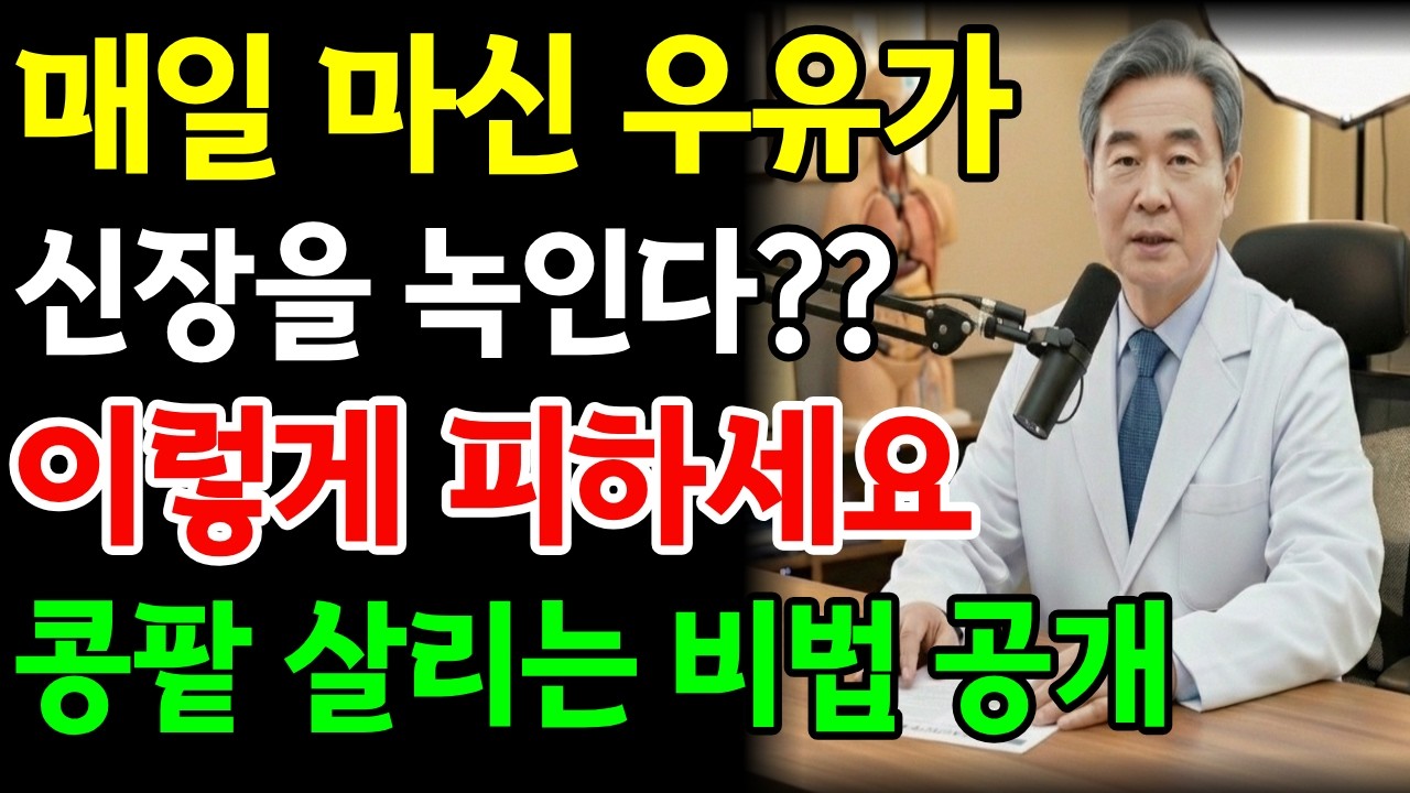 매일 마신 우유의 치명적 배신, 60대 콩팥을 살리는 안전한 섭취 공식 | 신장에나쁜음식 | 신장건강 | 노년의 건강