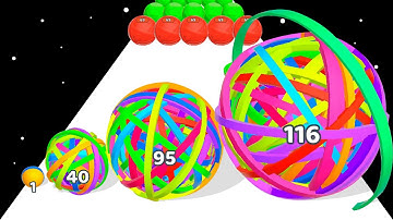 FLEXY RUNNER: Level Up Rubber Balls - ASMR Gameplay (Part 2, Max Level)