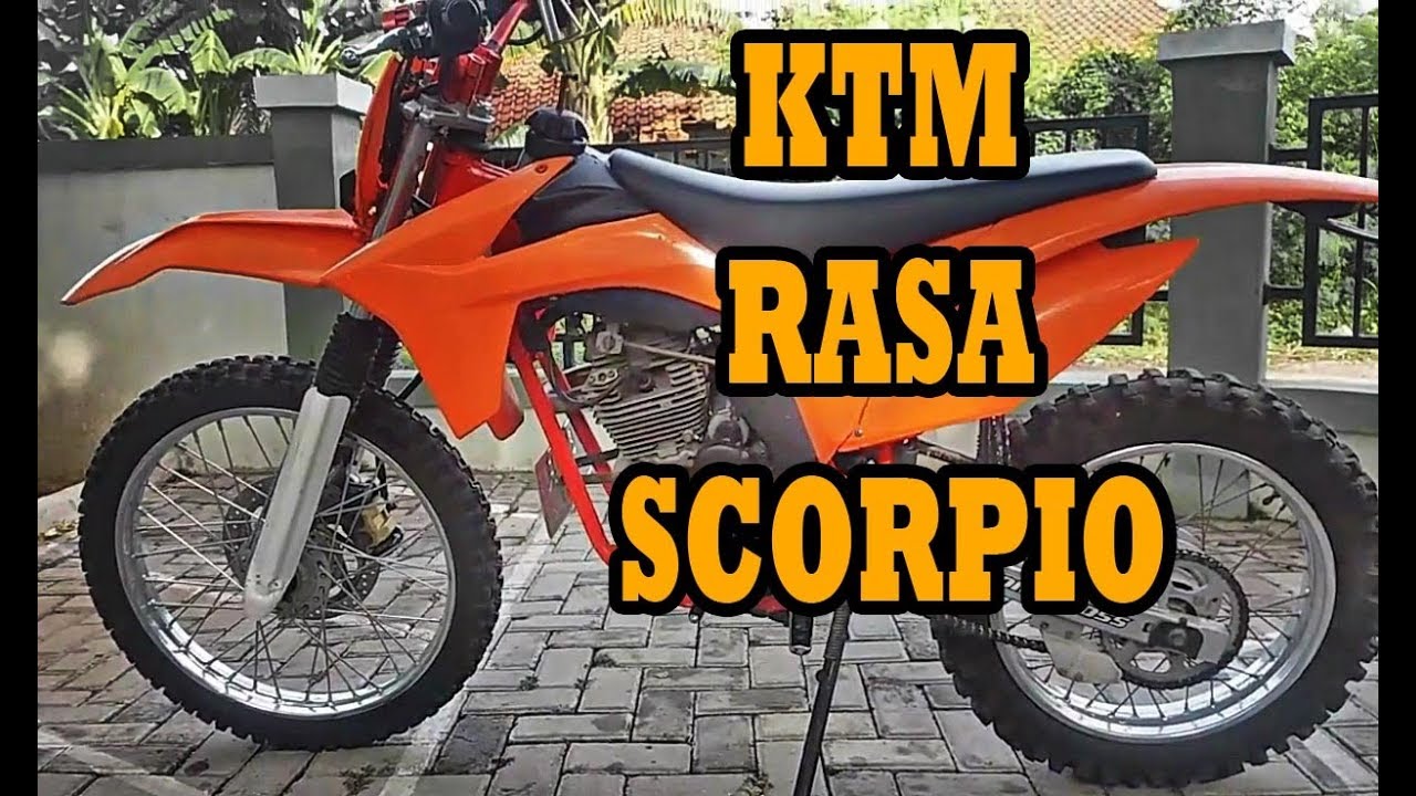 YAMAHA SCORPIO TRAIL ALA KTM MODIF SIMPLE SAJA YouTube