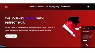 How To Create  A Website Using HTML & CSS |Shoe Website | Step By Step Tutorial